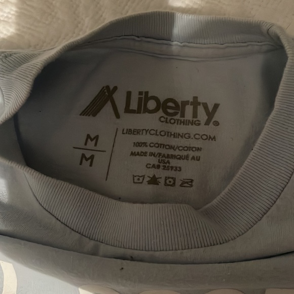 Blue ALL GOOD THINGS ARE WILD AND FREE Liberty t shirt from Canmore Liberty - Picture 3 of 3